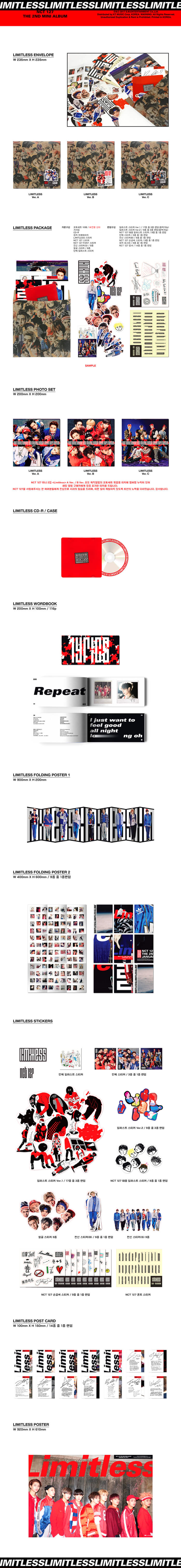 NCT127 - Limitless 2nd Mini Album (Random Version)