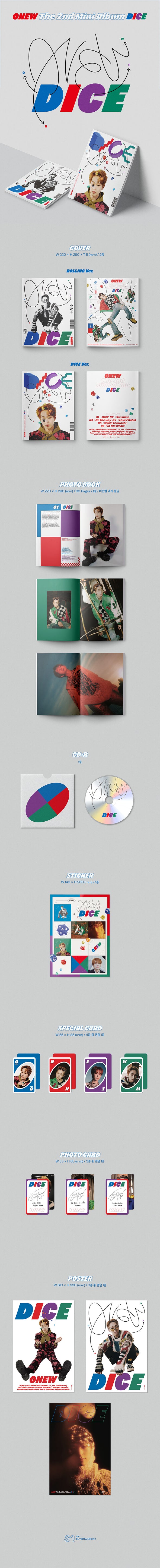 ONEW - 2nd Mini Album 'Dice' (Photobook Version)