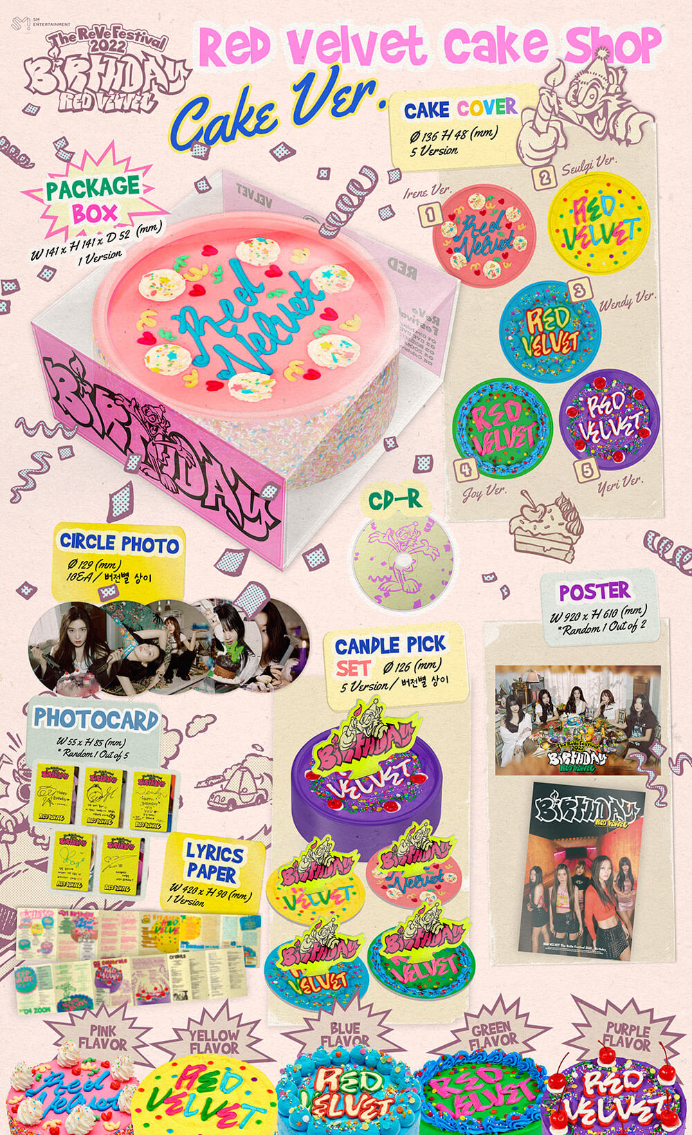 RED VELVET - Mini Album 'The ReVe Festival 2022 - Birthday (Cake Ver.)'