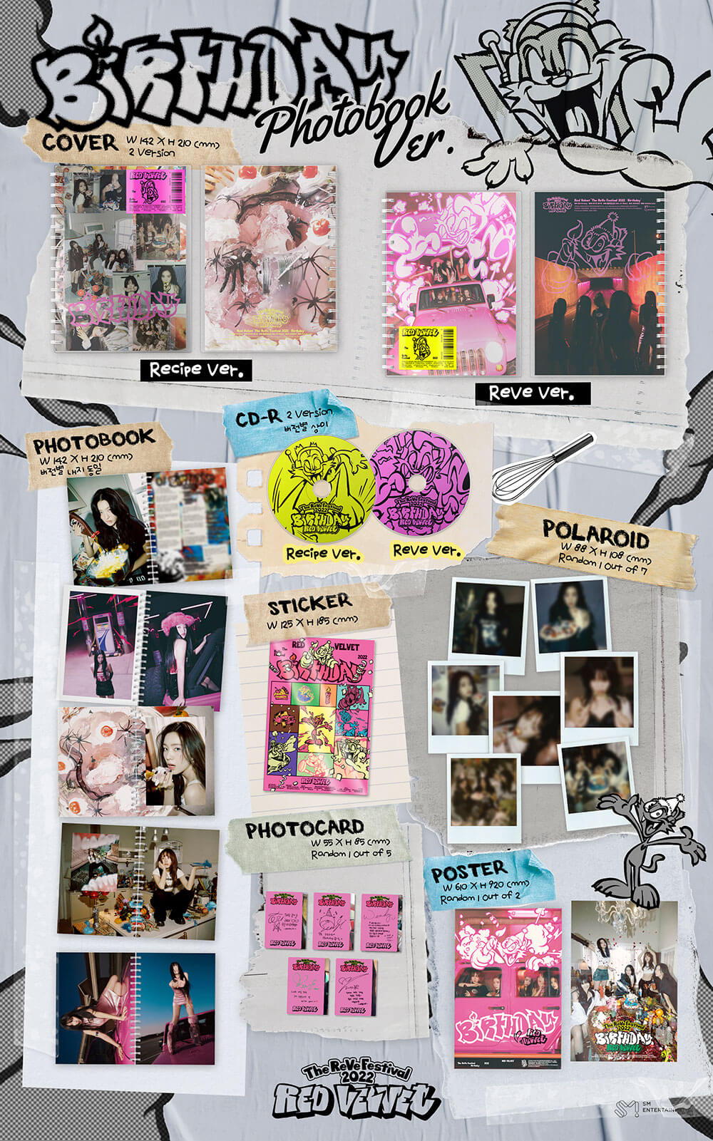 RED VELVET - Mini Album 'The ReVe Festival 2022 - Birthday (Photobook Ver.)