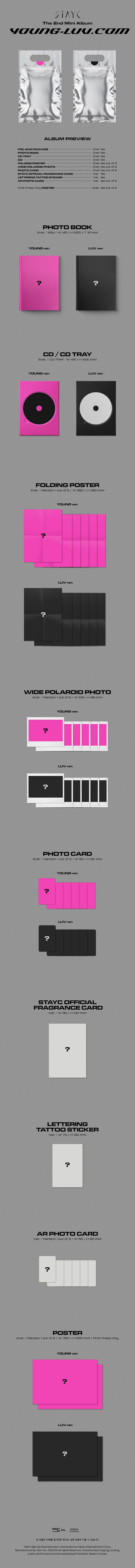STAYC – 2nd Mini Album (LUV Version) – Inkl. Poster, Fotokarte & Mehr
