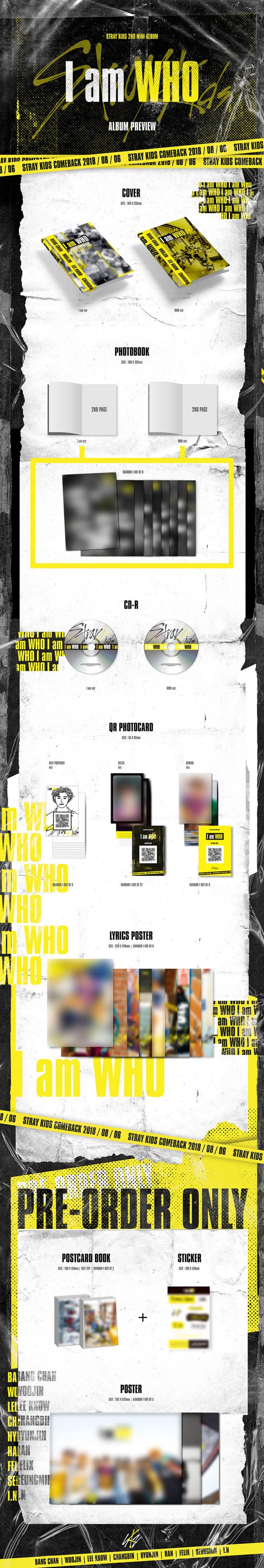 STRAY KIDS - 'I Am Who' 2nd Mini Album