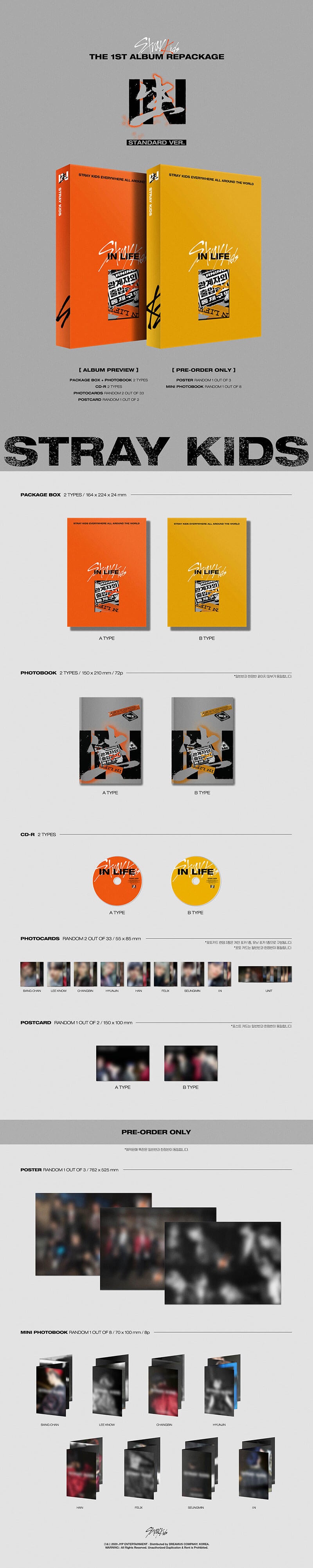 STRAY KIDS - In Life 1st Album Repackaged