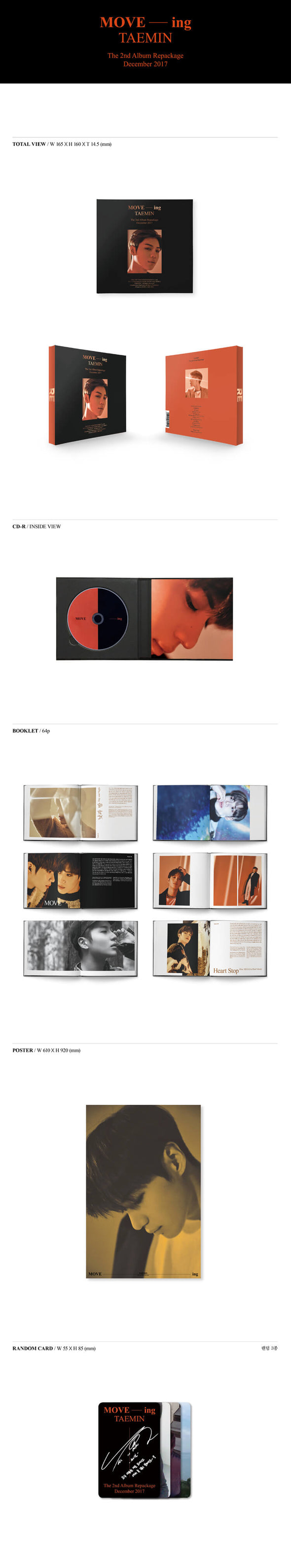 TAEMIN - 2nd Full Album Repackaged MOVE-ing