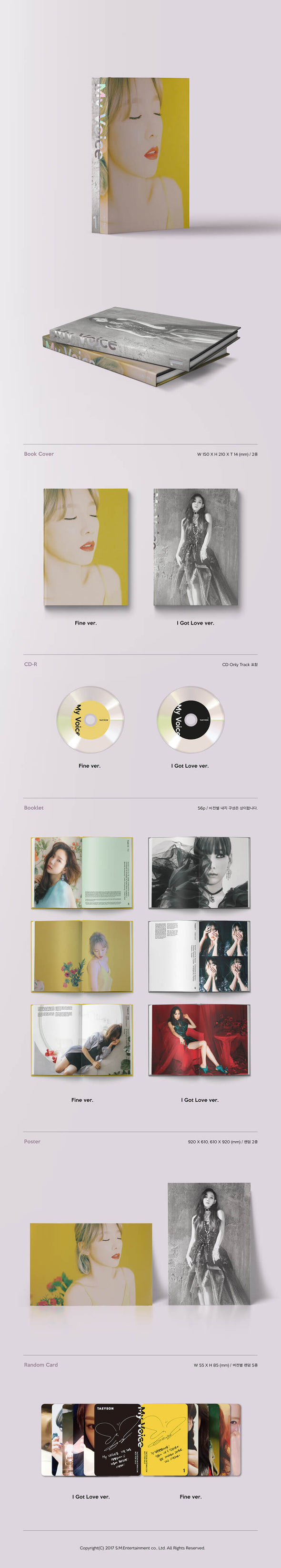 TAEYEON - 1st Full Album 'My Voice'