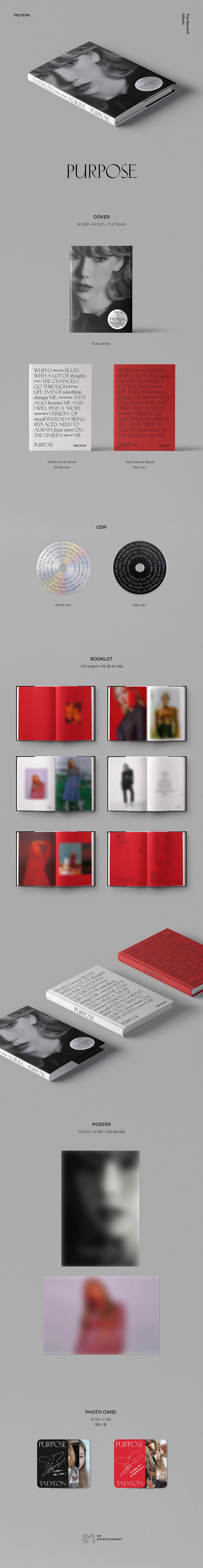 TAEYEON - 2nd Full Album 'Purpose'