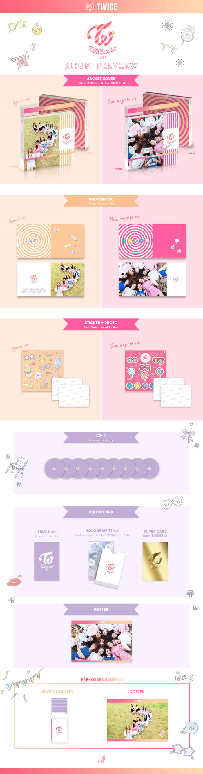 TWICE - 3rd Mini Album 'TWICECOASTER : LANE 1 TT'
