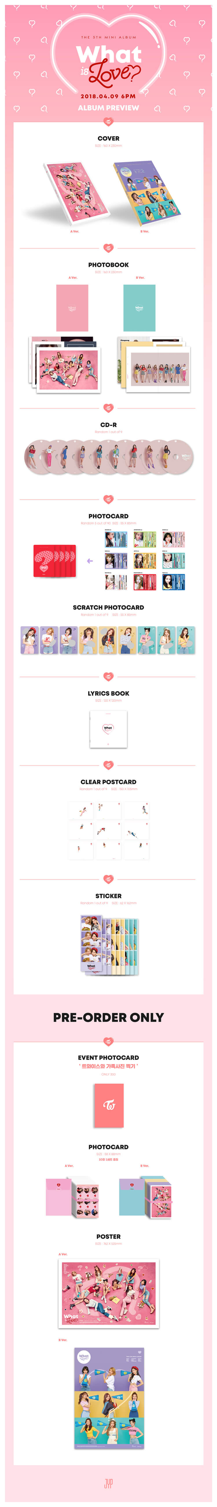TWICE - 'What Is Love' 5th Mini Album (Random Version)