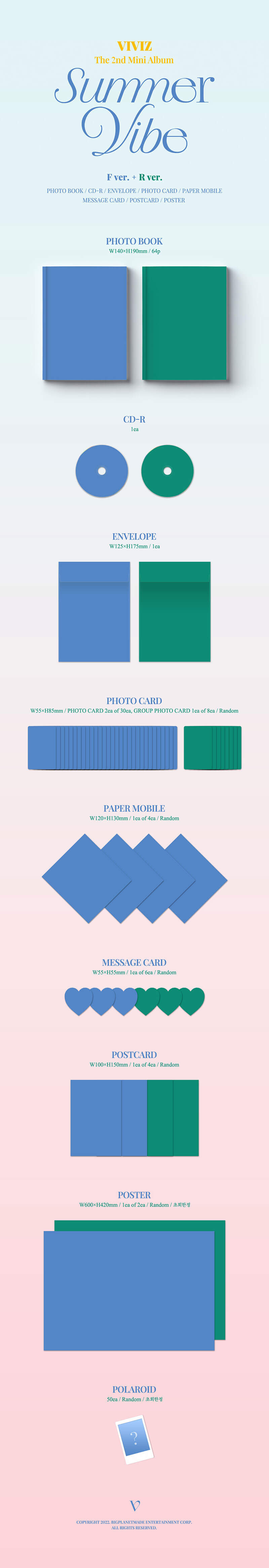 VIVIZ - The 2nd Mini Album 'Summer Vibe' (Photobook)