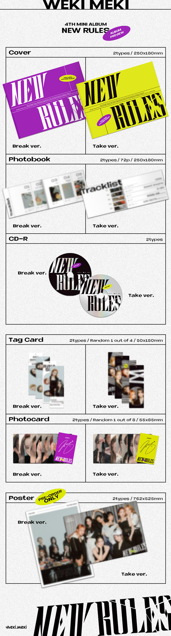 WEKI MEKI - 4th Mini Album 'New Rules'