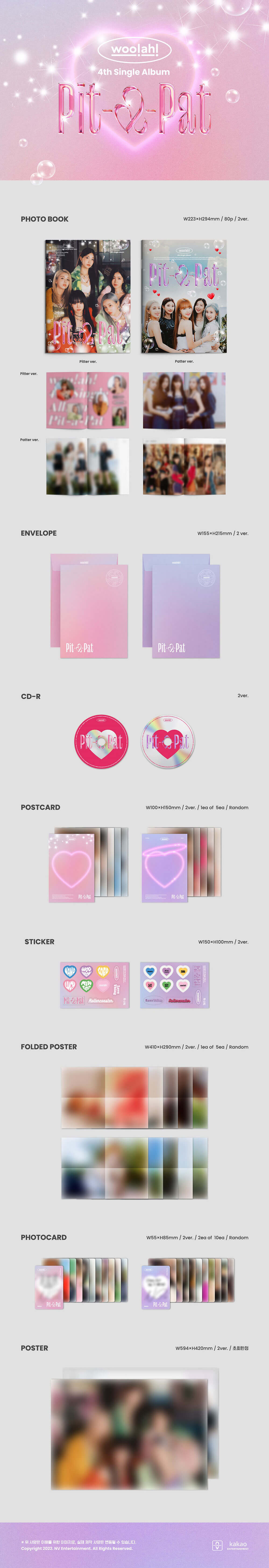 WOO!AH! - 4th Single Album Pit-a-Pat